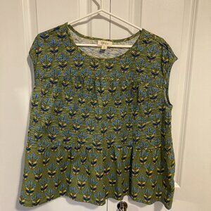 #107 Style For Life Baby Doll NWOT Top, Green, Size XL